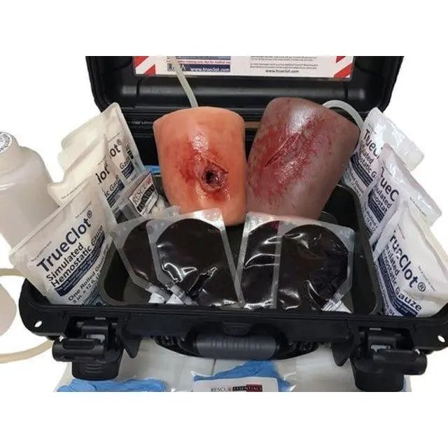 Bleeding Control Instructor's Kit w/GSW and LAC Trainer - Trueclot