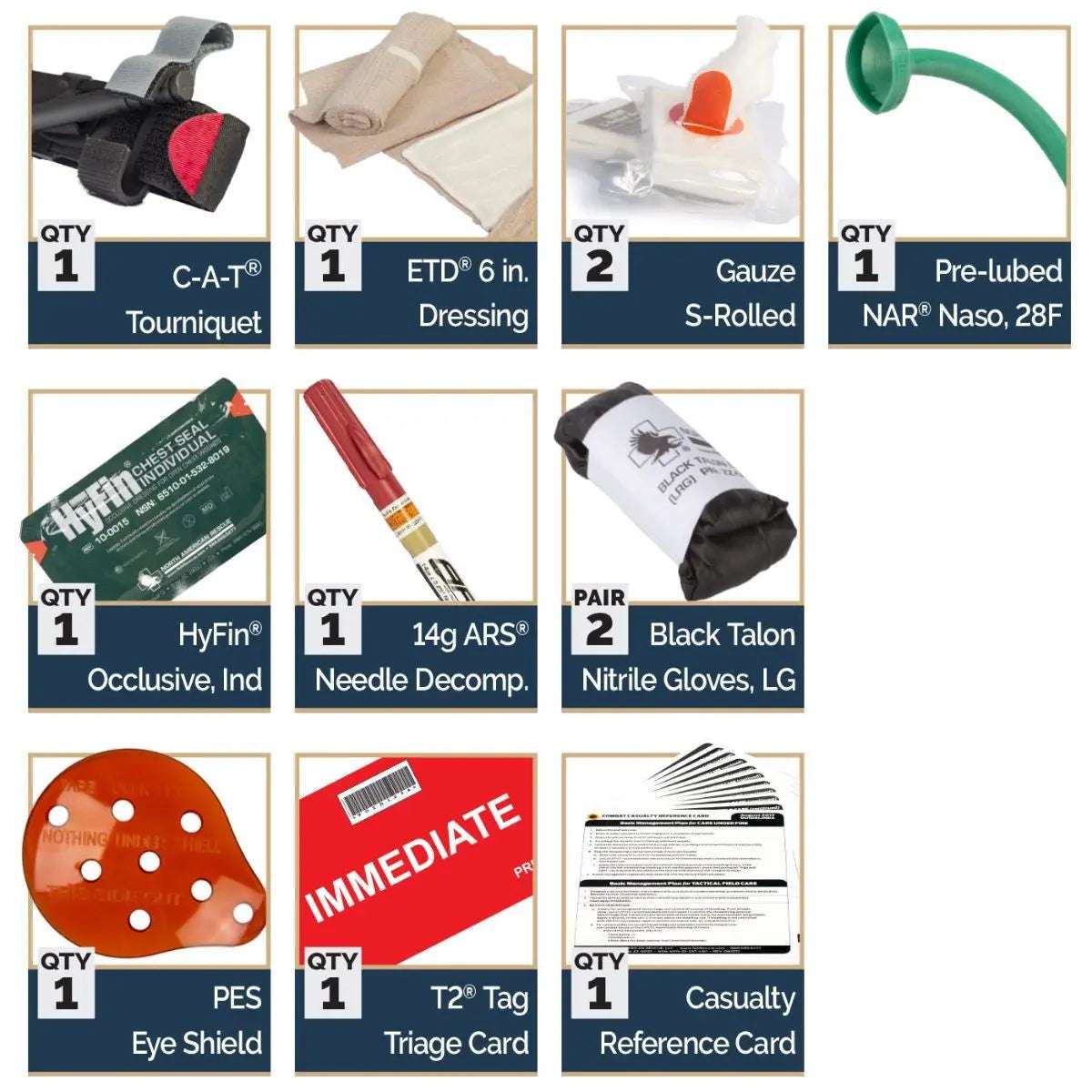 Individual Leg Rig Kit - Combat Casualty Response Kit (CCRK) - North American Rescue