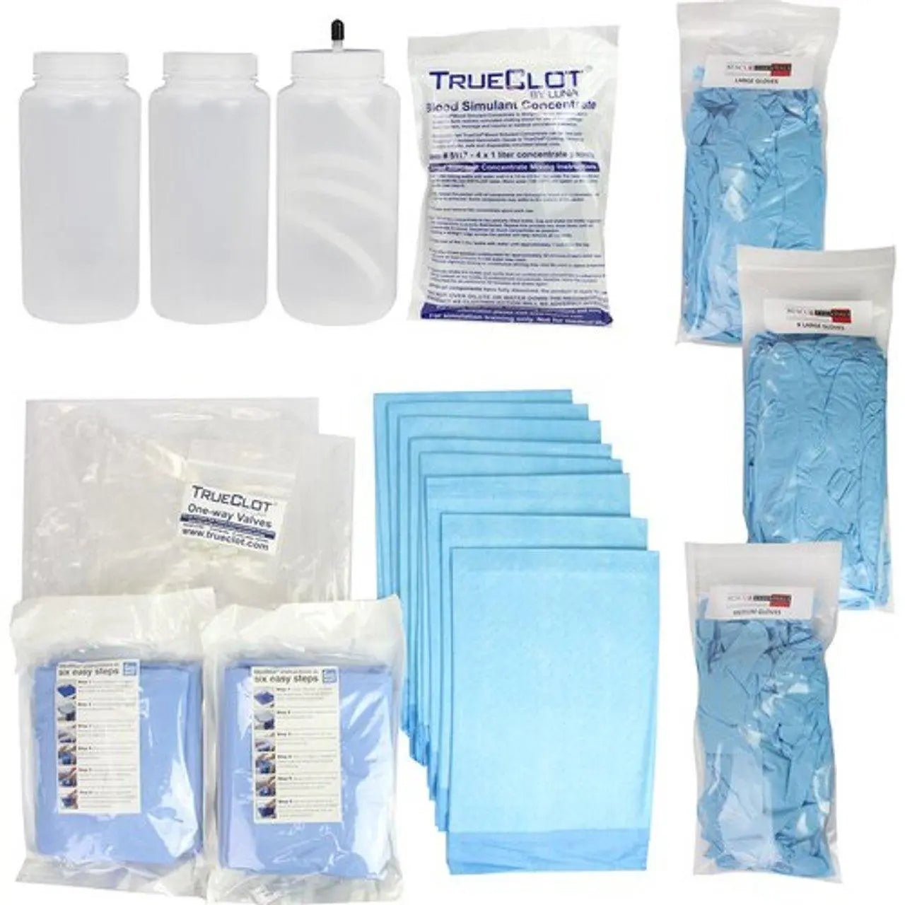 Bleeding Control Instructor's Kit w/Tourniquet Trainer - Trueclot