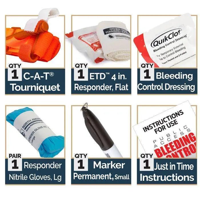 Bleeding Control Kit - Stop The Bleed - North American Rescue