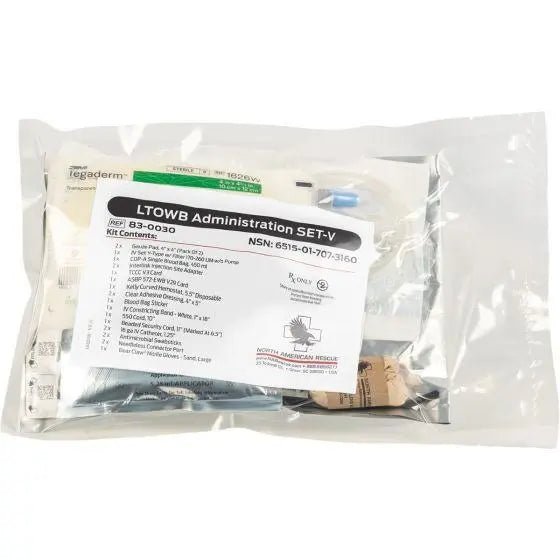 Low Titer O Whole Blood Administration Set - LTOWB - V - North American Rescue