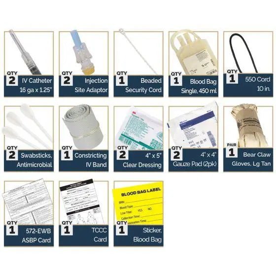Low Titer O Whole Blood Collection Set - LTOWB - V - North American Rescue
