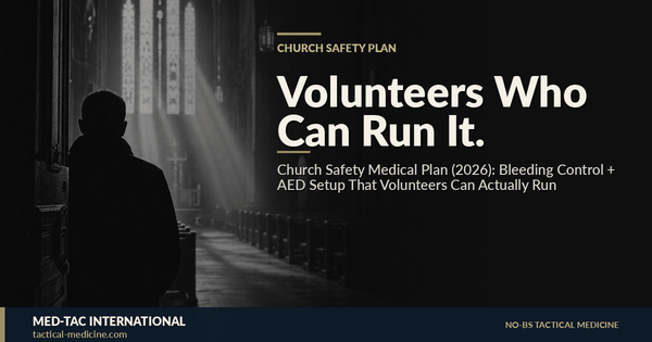 Church Safety Medical Plan (2026): Bleeding Control + AED Setup That Volunteers Can Actually Run