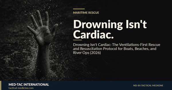 Drowning Isn't Cardiac: The Ventilations-First Rescue and Resuscitation Protocol for Boats, Beaches, and River Ops (2026)