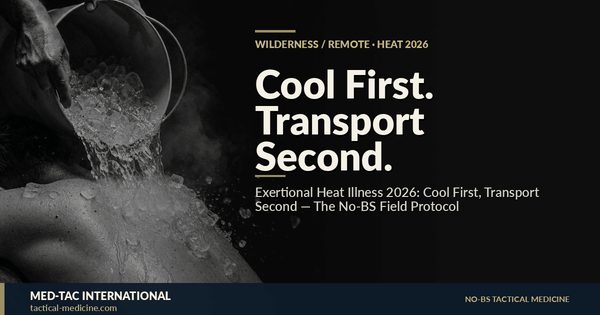 Exertional Heat Illness 2026: Cool First, Transport Second — The No-BS Field Protocol