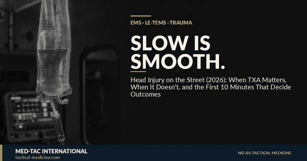 Head Injury on the Street (2026): When TXA Matters, When It Doesn’t, and the First 10 Minutes That Decide Outcomes