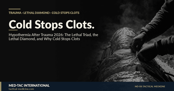 Hypothermia After Trauma 2026: The Lethal Triad, the Lethal Diamond, and Why Cold Stops Clots