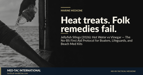 Jellyfish Stings (2026): Hot Water vs Vinegar — The No-BS First Aid Protocol for Boaters, Lifeguards, and Beach Med Kits