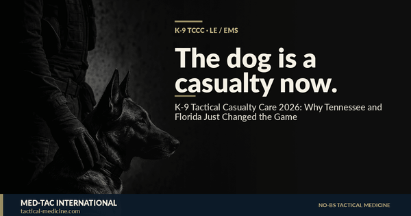 K-9 Tactical Casualty Care 2026: Why Tennessee and Florida Just Changed the Game