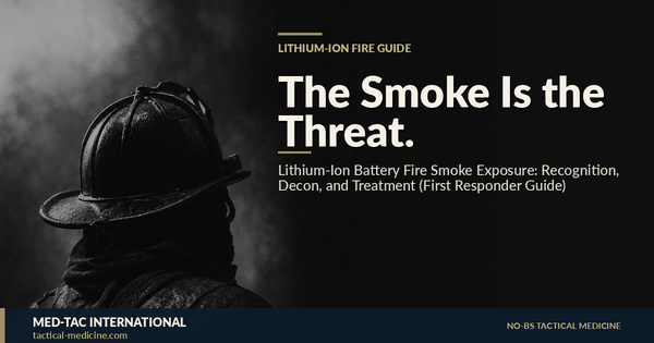 Lithium-Ion Battery Fire Smoke Exposure: Recognition, Decon, and Treatment (First Responder Guide)