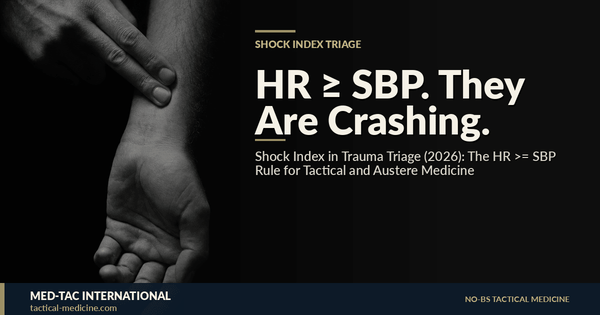 Shock Index in Trauma Triage (2026): The HR >= SBP Rule for Tactical and Austere Medicine