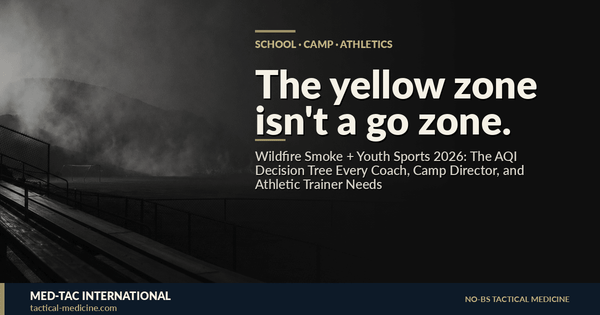 Wildfire Smoke + Youth Sports 2026: The AQI Decision Tree Every Coach, Camp Director, and Athletic Trainer Needs