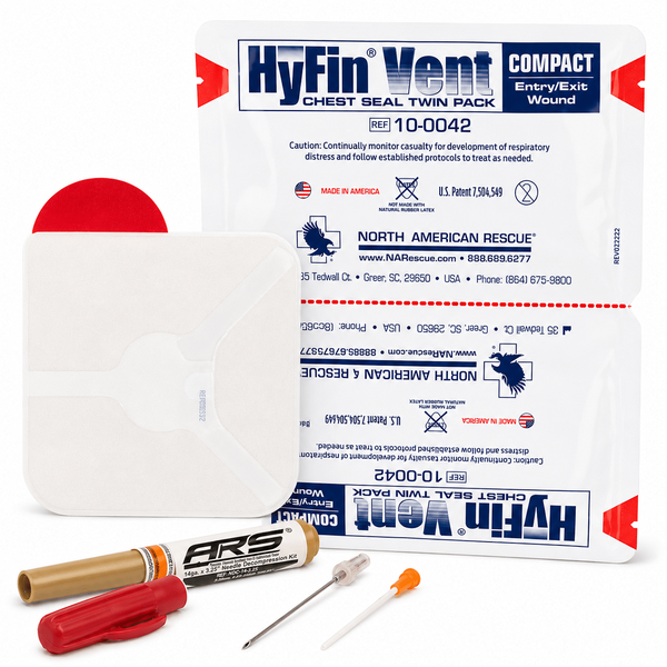 Compact Chest Seal + Chest Needle Kit - North American Rescue