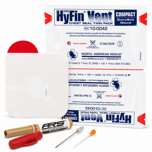Compact Chest Seal + Chest Needle Kit - North American Rescue