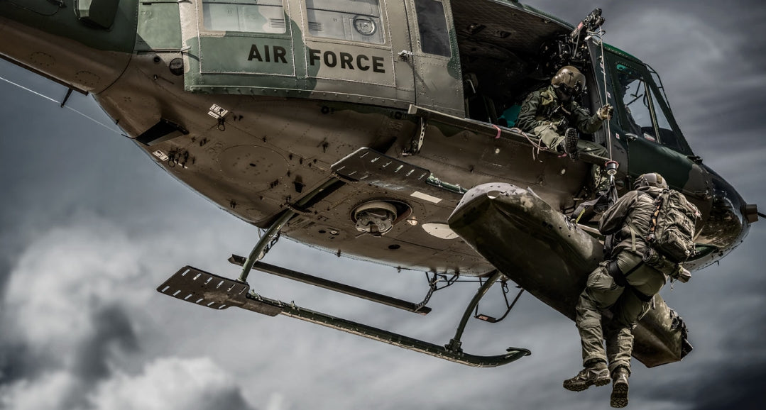 Helicopter medical extraction with tactical medic