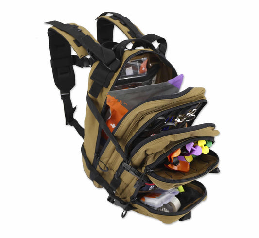 Lightning X Tactical Assault Backpack w/ Trauma & Bleeding Fill Kit | PB89-SKM - Lightning X