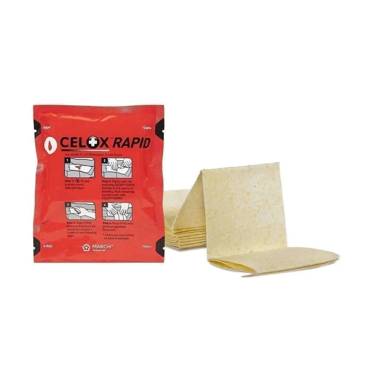 CELOX RAPID Hemostatic Wound Packing Gauze - CELOX