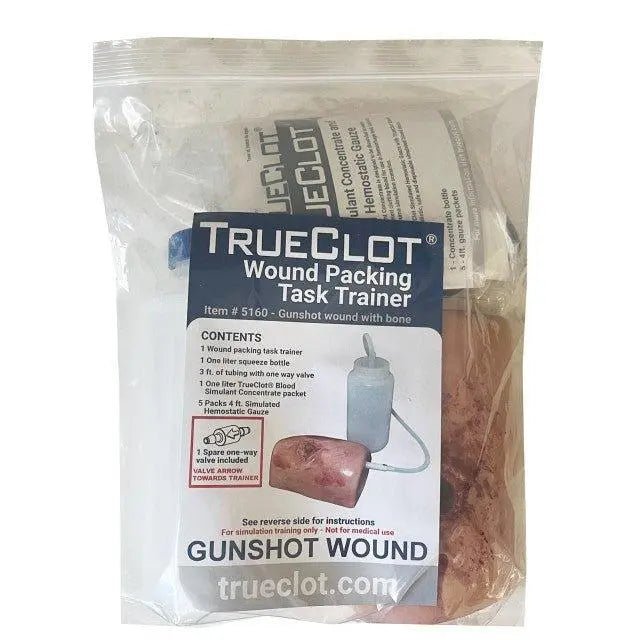 GUNSHOT Wound Packing Task Trainer - Trueclot
