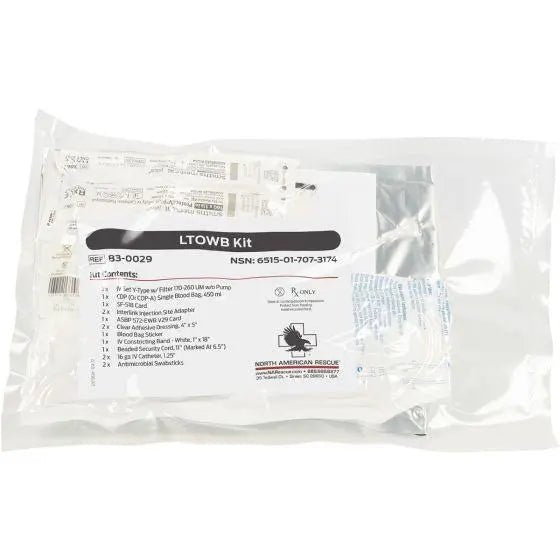 Low Titer O Whole Blood Kit - LTOWB - North American Rescue