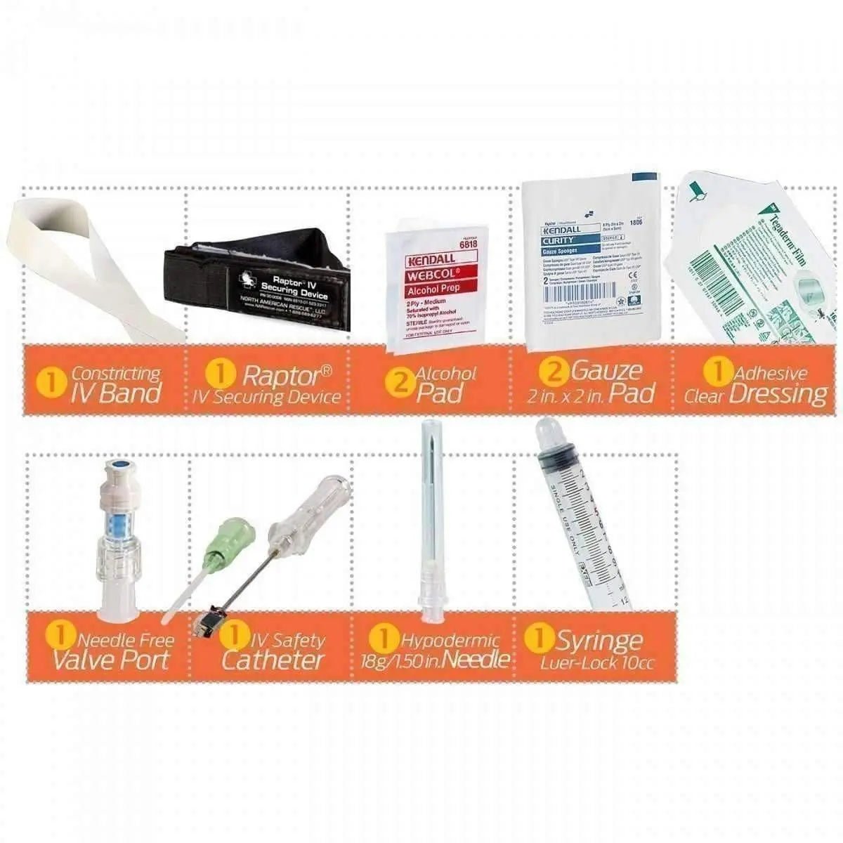 Needleless Saline Lock Kit - North American Rescue