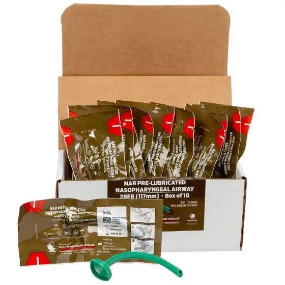 Pre - Lubricated Nasal Airway - 28 Fr - North American Rescue