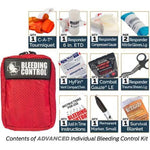 Public Access Bleeding Control Station - 8 - PACK Nylon Pouch - Clear Polycarbonate Cabinet - North American Rescue