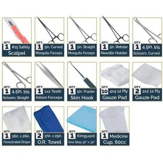 Sterile Facial Laceration (Minor) Set - North American Rescue